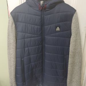 Reebok Jacket Puffer Jacket Hooded Men's Full Zip BNWT